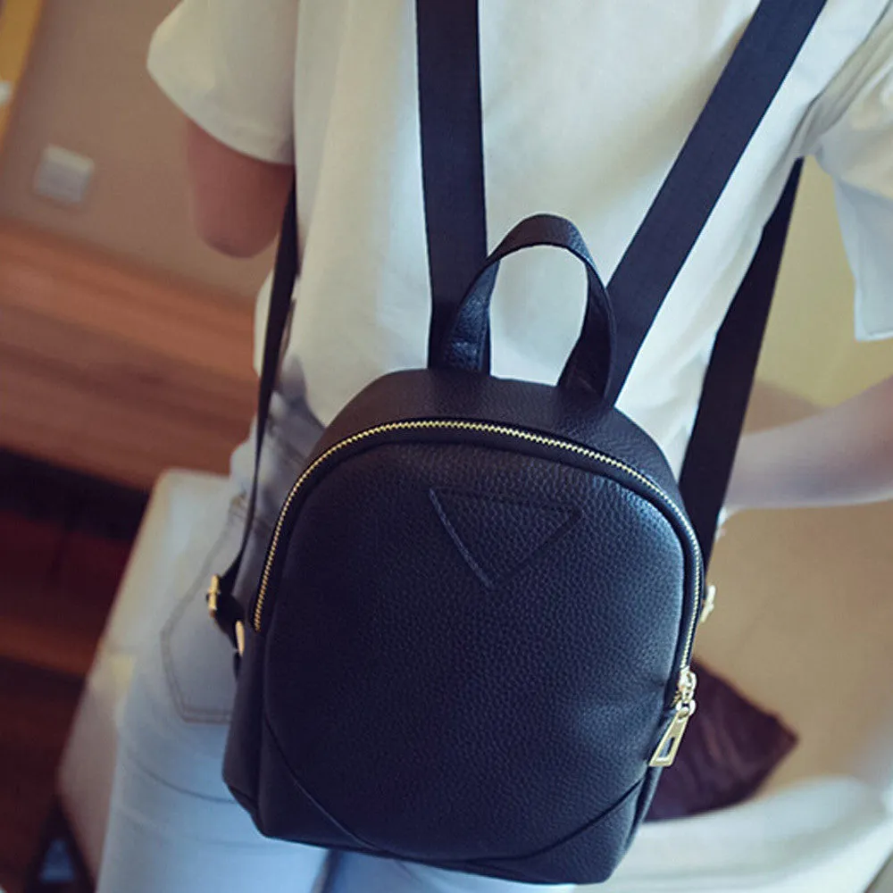 Backpack Women School Bags For Teenagers Travel PU Leather Rucksack Travel Laptop Backpacks Bolsa Feminina
