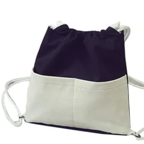 Backpacks Women Canvas School Bags For Teenage Girls Drawstring Beam Port Backpack Shopping Travel bolsa feminina