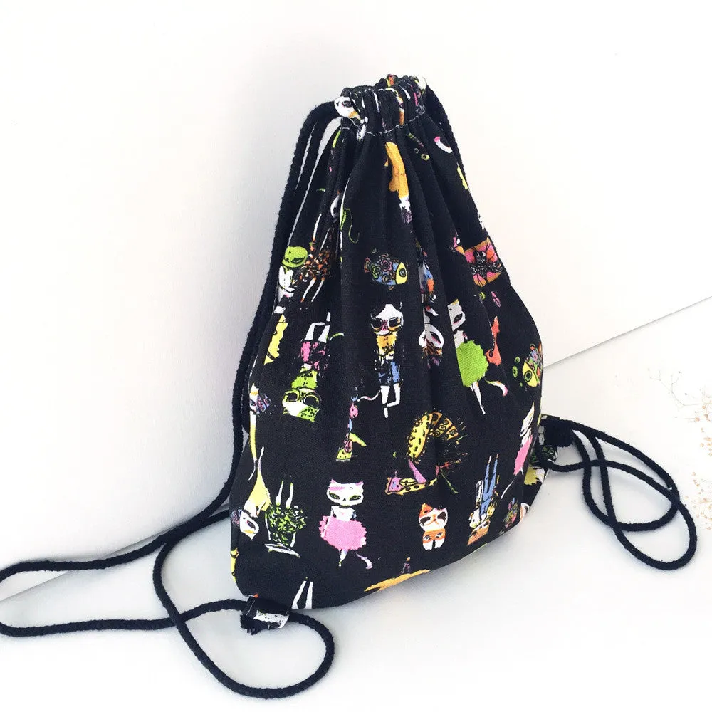Canvas Women backpack Printing School Bags For Teenagers Ladies Backpacks Rucksack Girls Mochila