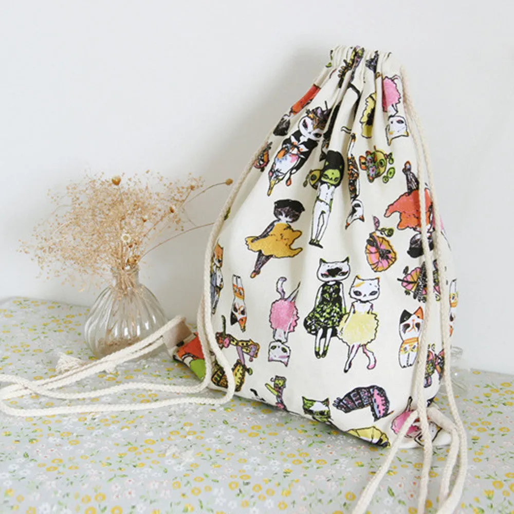 Canvas Women backpack Printing School Bags For Teenagers Ladies Backpacks Rucksack Girls Mochila