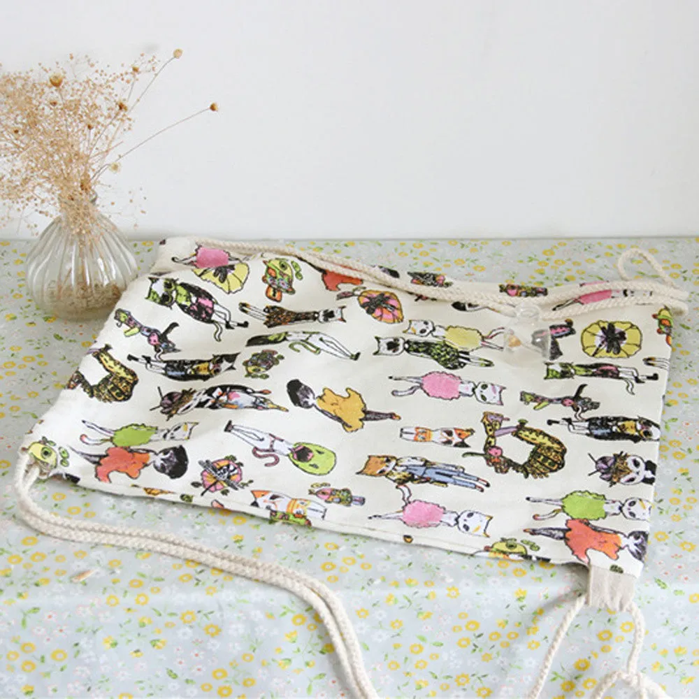 Canvas Women backpack Printing School Bags For Teenagers Ladies Backpacks Rucksack Girls Mochila
