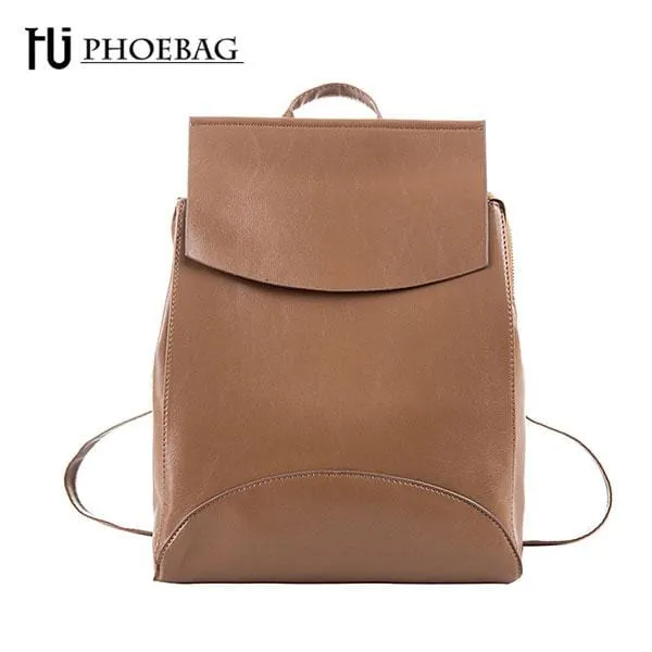 HJPHOEBAG New high quality Women Backpacks Fashion Teenager Girls School bag PU Mochila Zipper Students Shoulders bag HJ-811