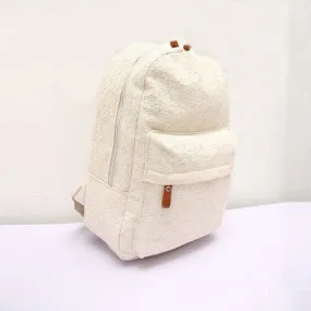 Lady Backpacks Cute Girls Lace Canvas Backpack Bag Schoolbag Bookbag White Black Elegant